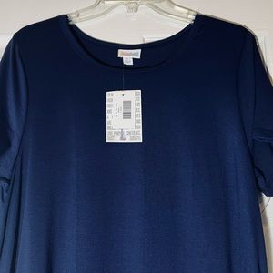 LuLaRoe Jessie, size Large, true navy blue NWT